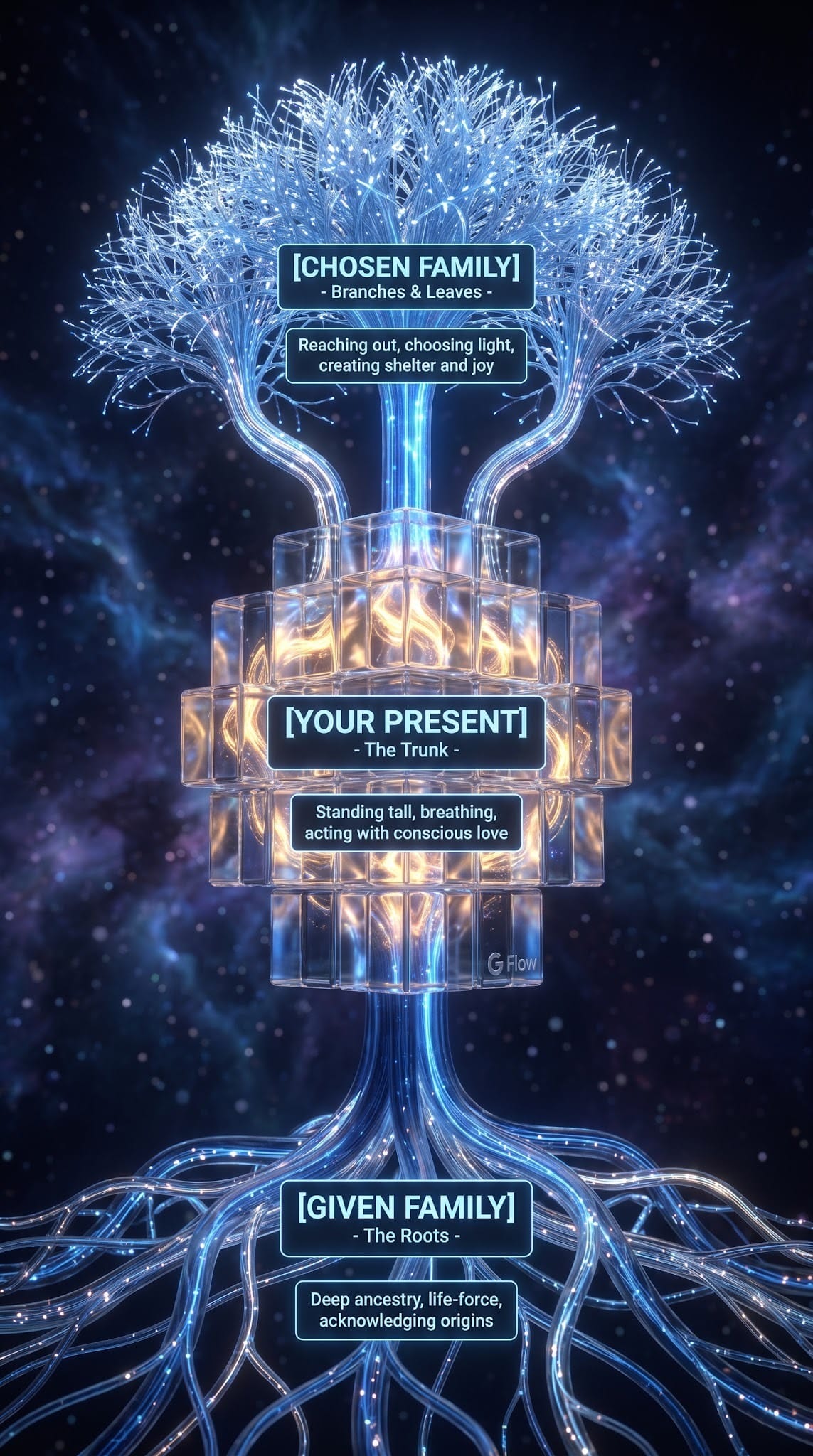 Flow diagram tree, Biological Lineage, Vagus Nerve Stimulation, Heart Chakra Alignment, Neuroplasticity And Gratitude, Family Dynamics Healing, Spiritual Mind Treatment, Science And Spirituality