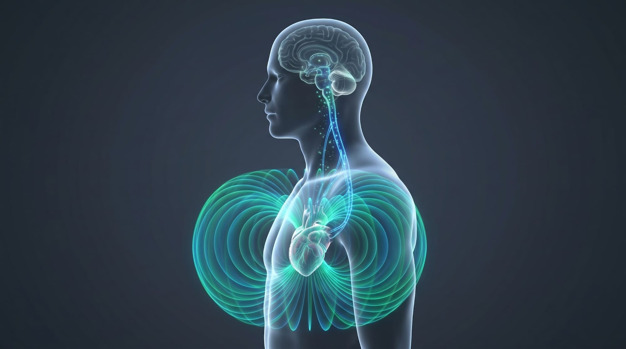 The Brain-Heart Vagocutaneous Loop Diagram The Brain-Heart Vagocutaneous Loop Diagram, Quantum Alchemy, Science And Metaphysics, Power Of Appreciation, Heart-Brain Coherence, Cellular Healing, Spiritual Awakening, Mind-Body Connection