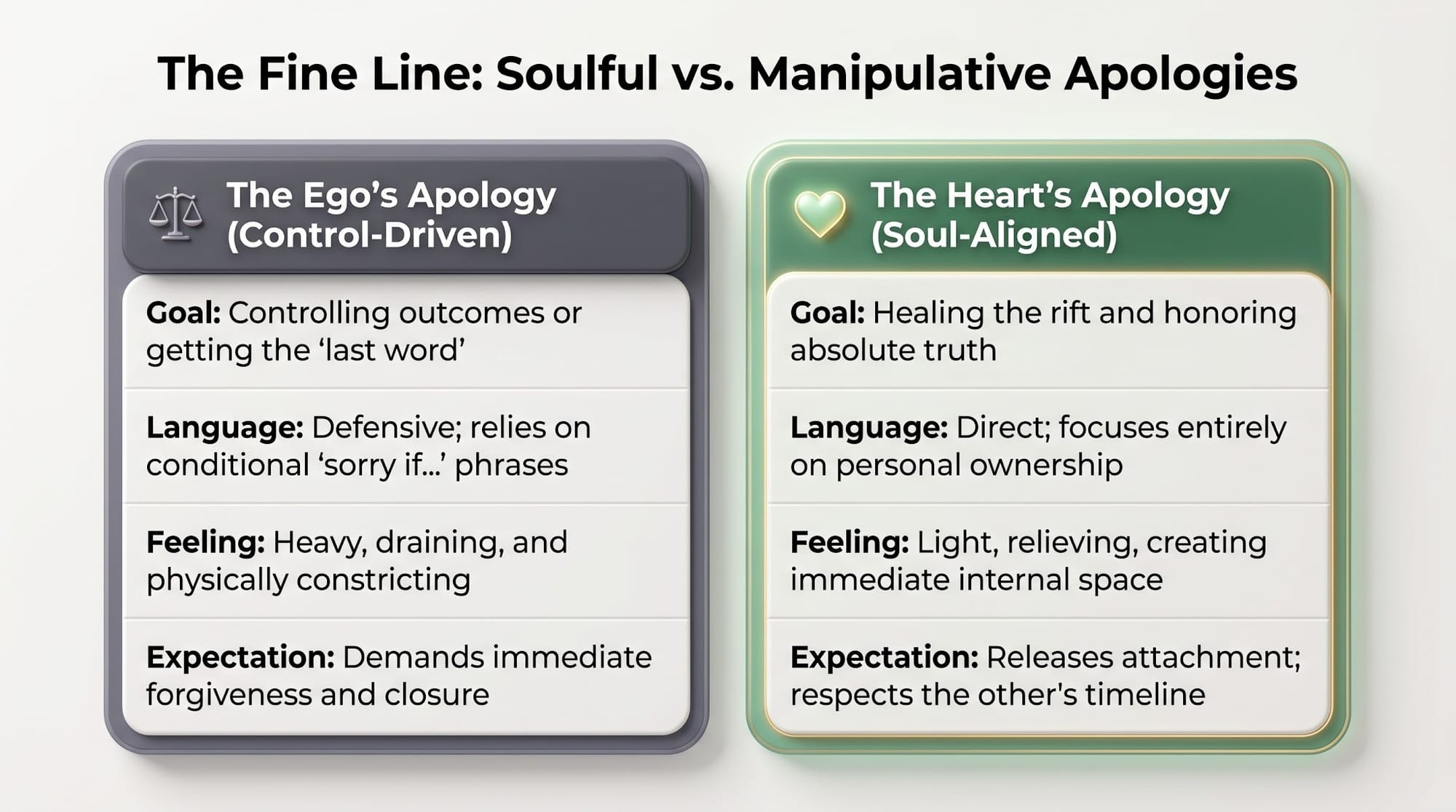 The Fine Line: Soulful vs. Manipulative Apologies The Fine Line: Soulful vs. Manipulative Apologies, Sincere Apology, Somatic Healing, Energetic Cords, Relationship Harmony, Mindful Communication, Emotional Freedom