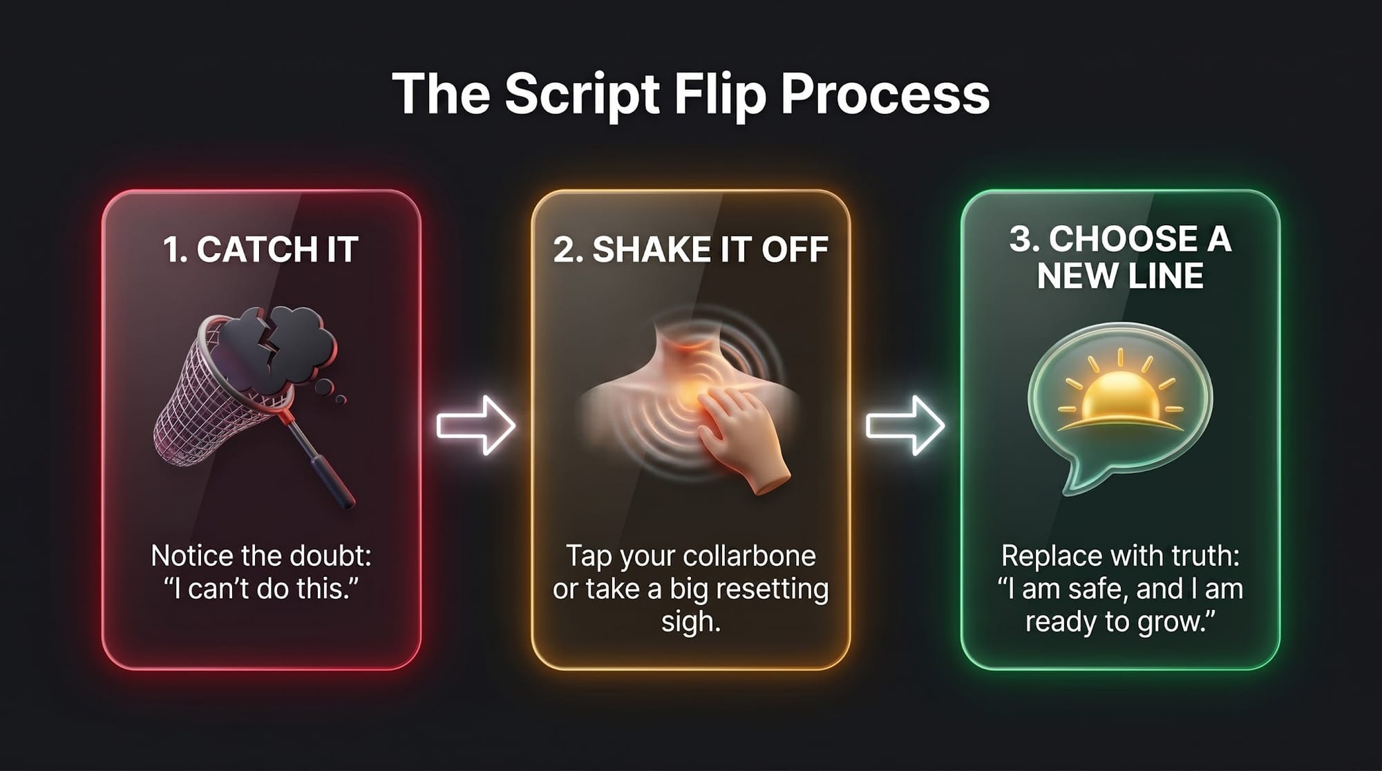 Concept B: The 3-Step "Script Flip" Process Concept B: The 3-Step "Script Flip" Process,