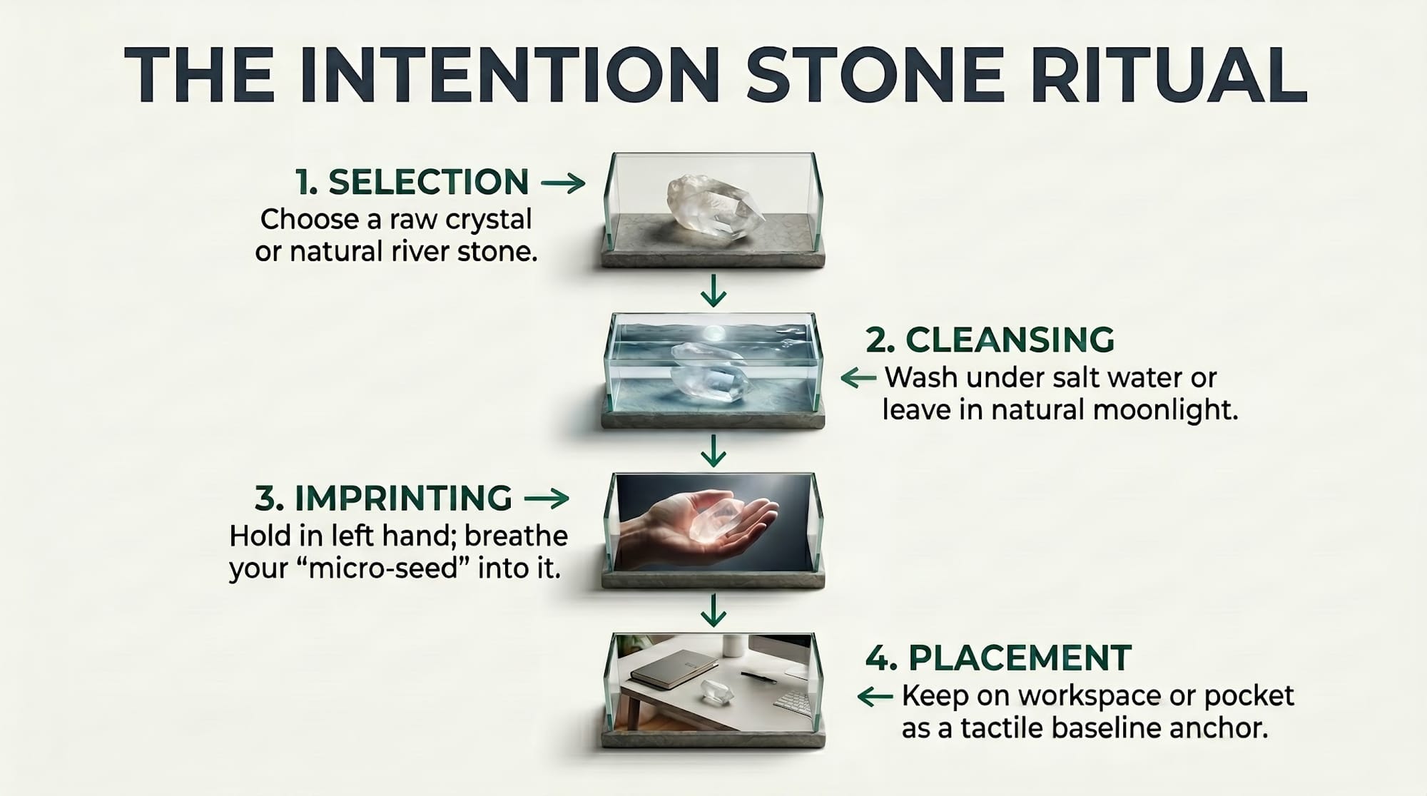 The Intention Stone Ritual The Intention Stone Ritual, Quantum Gardening, Somatic Grounding, Holistic Personal Growth, Neuroplasticity Training, Vagus Nerve Regulation, Mindset Auditing, Metaphysical Life Guide, Energetic Soil, Holistic Well-being