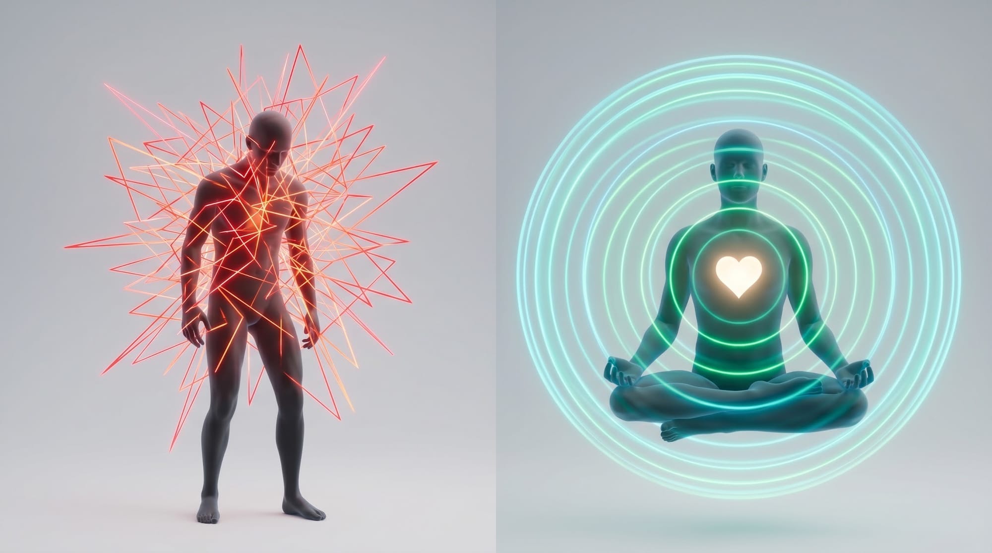 Dual-Column Graphic Idea: The Two Radii Dual-Column Graphic Idea: The Two Radii, Wherever You Go There You Are, Inner Peace, Self-Mastery, Mindfulness Meditation, Personal Growth, Mental Well-Being