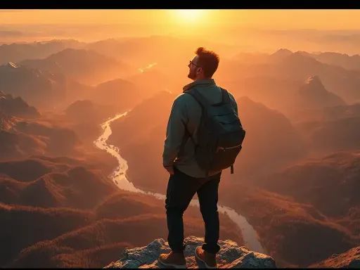 A man travels the world over searching for what he needs and returns home to find it.