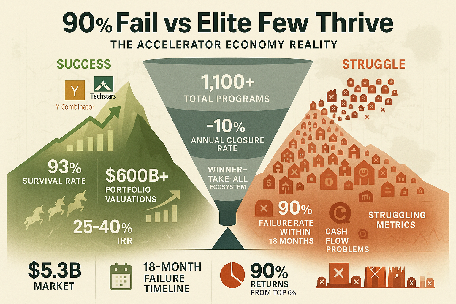 The accelerator economy: a comprehensive analysis of sustainability and viability