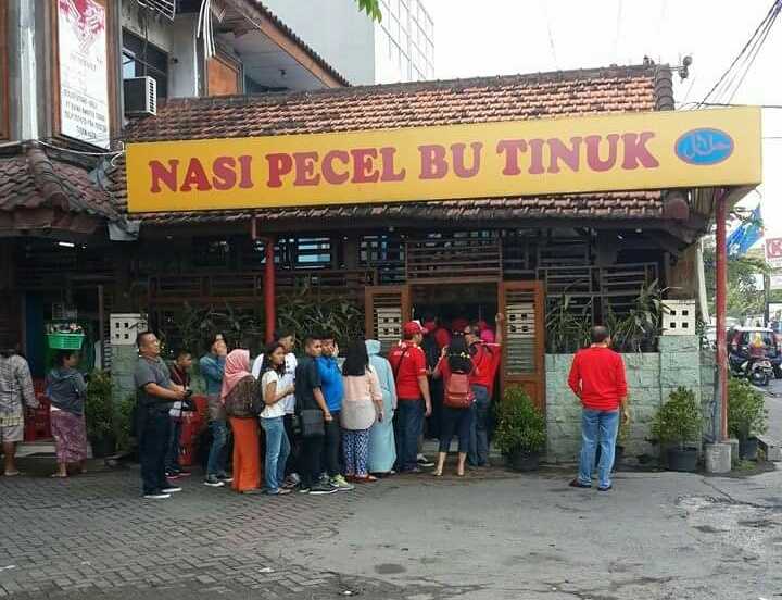 nasi pecel bu tinuk
