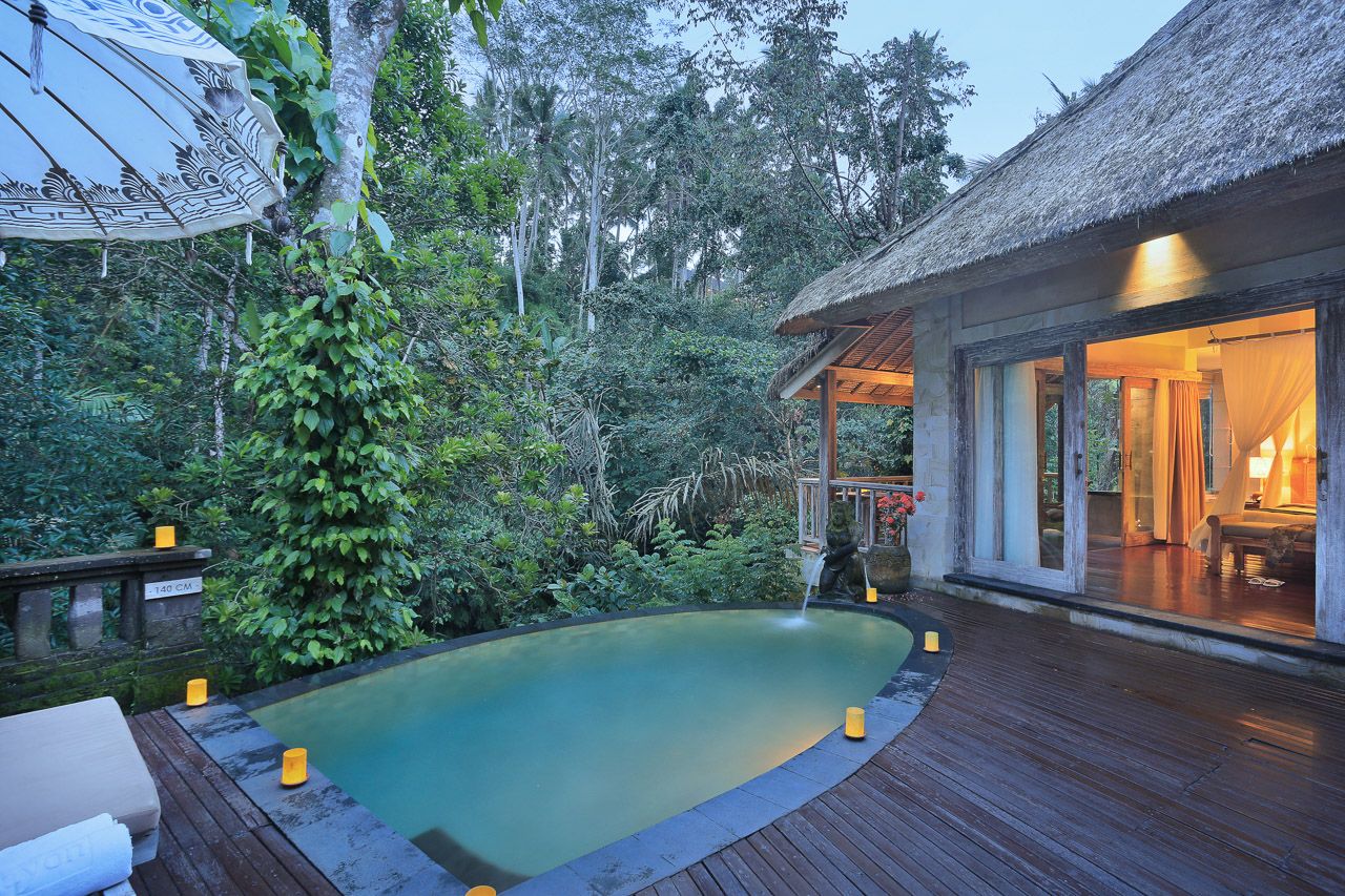 the kayon resort ubud River Edge Pool Villa