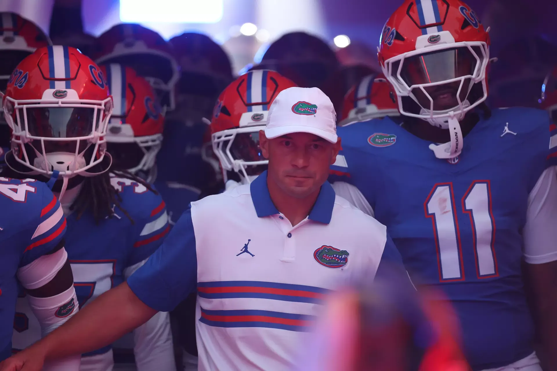 Florida head coach Jon Sumrall on the sideline