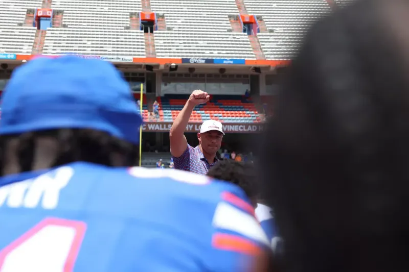 Watch: Sumrall After Gators Stun Texas: 'Today Was a Team Win, Not a Quarterback Win'