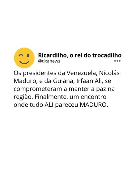 Ricardilho é maduro