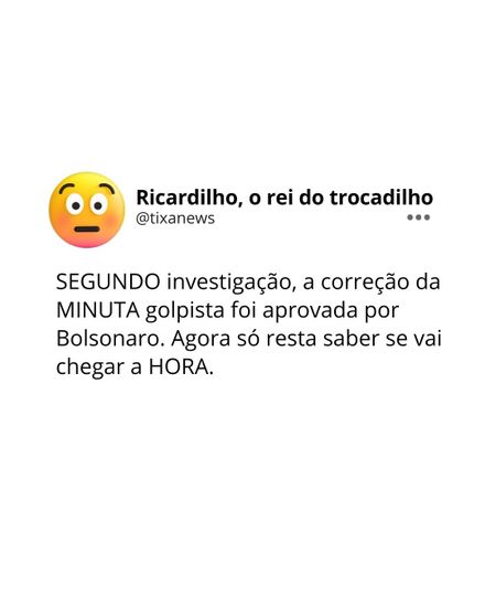 Ricardilho está olhando a hora