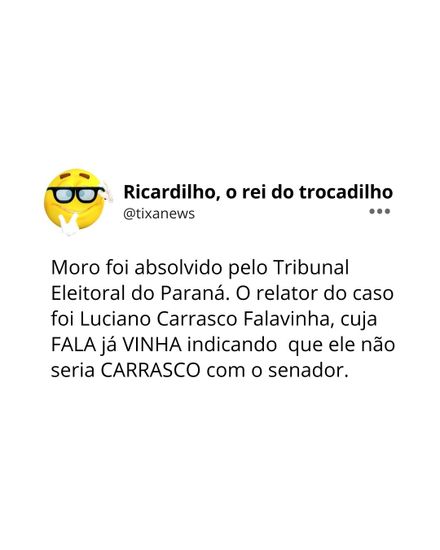 Ricardilho abusa de seu poder econômico