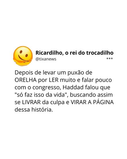 Ricardilho quer virar a página