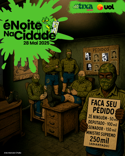 A tabela de preços do novo escritório do crime