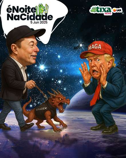 Musk tem um dragão (real oficial) pra usar contra Trump