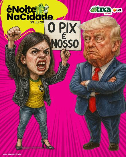 Pix é nosso, Trump! Assinado: Tabata, a Patriota