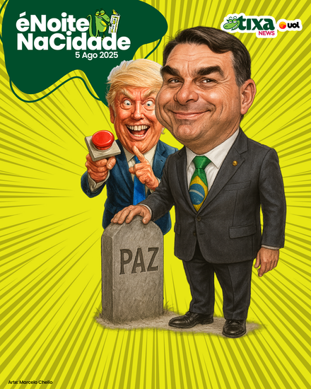 Pacote da Paz com lápide escrita por Flavio Bolsonaro