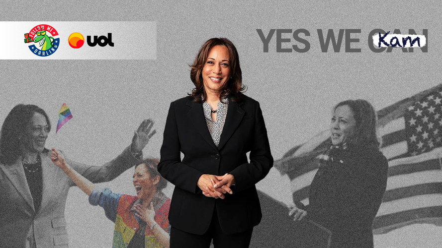 Kamala Harris na cabeça