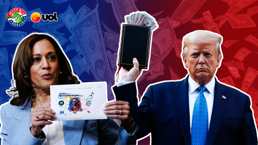 Trump vende Bíblias e a Kamala seu plano populista
