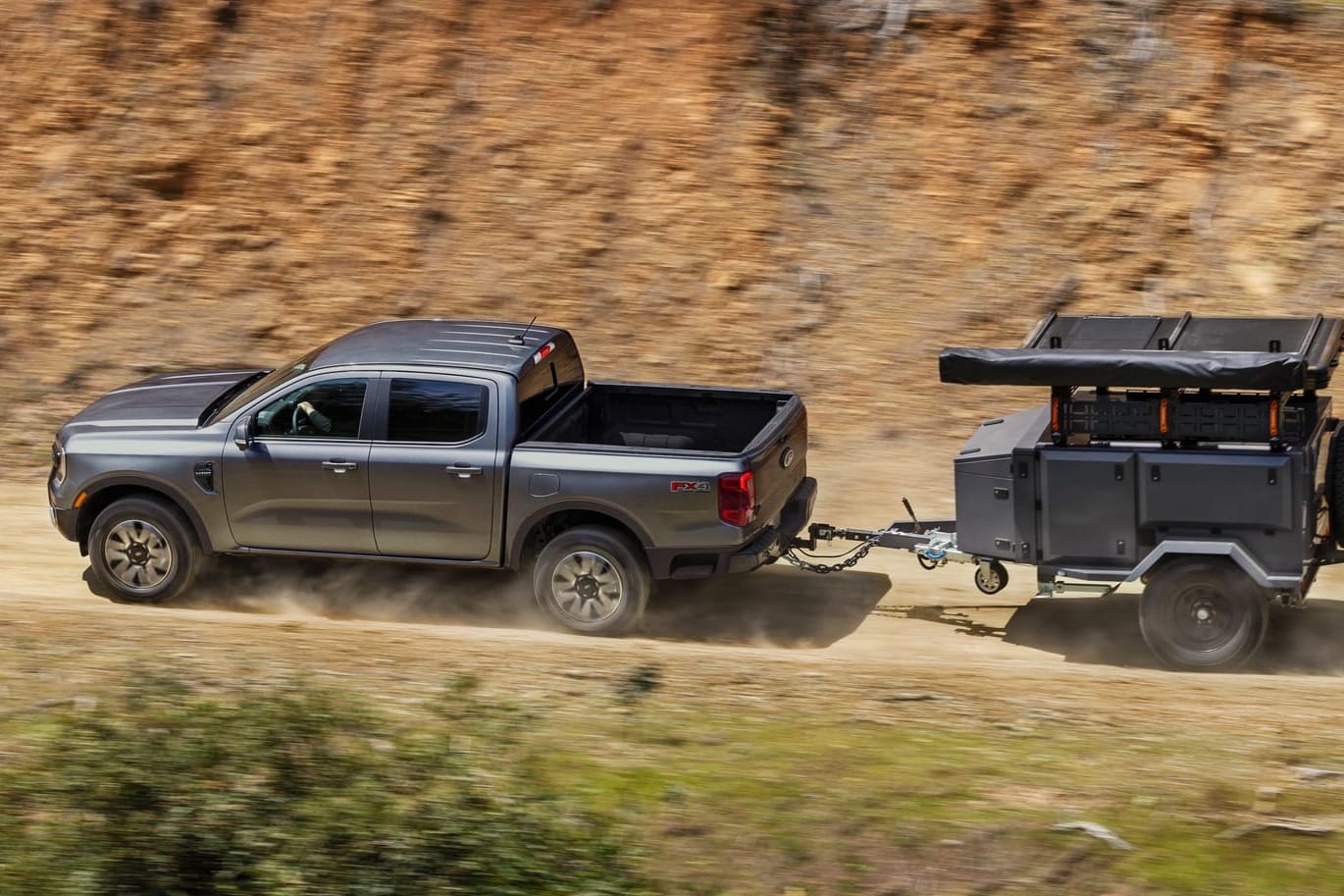 Ford Ranger towing a trailer