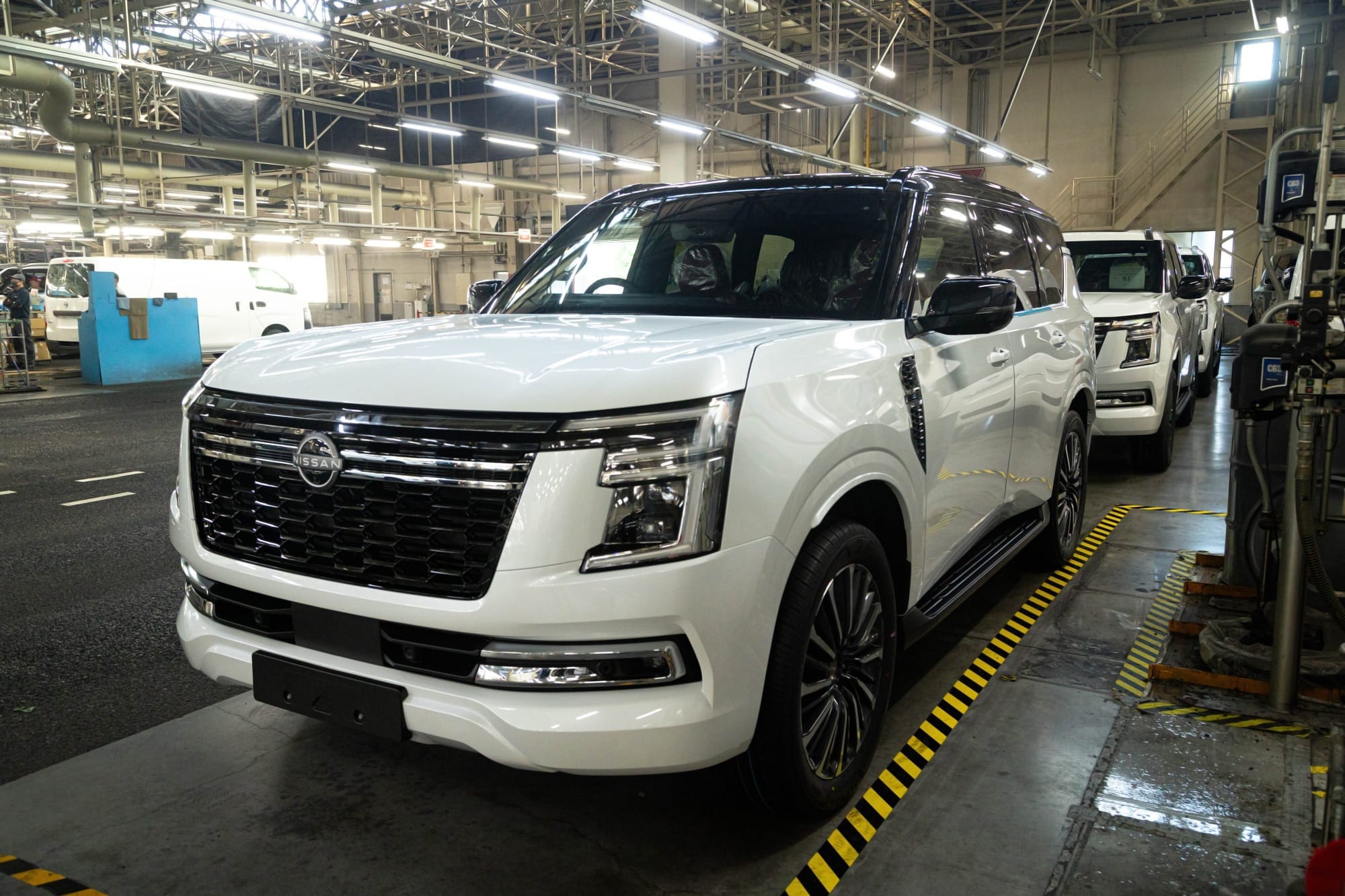 The Y63 Nissan Patrol being built