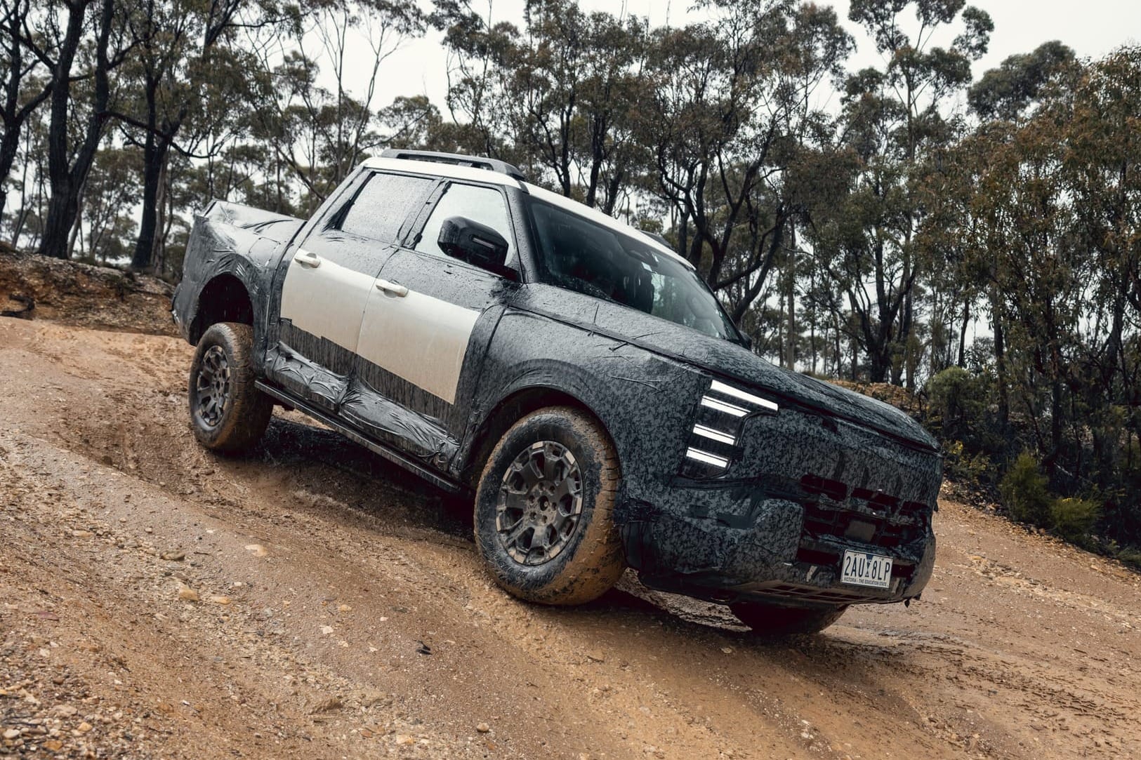 The 2027 Nissan Navara Pro PHEV being tested in Australia