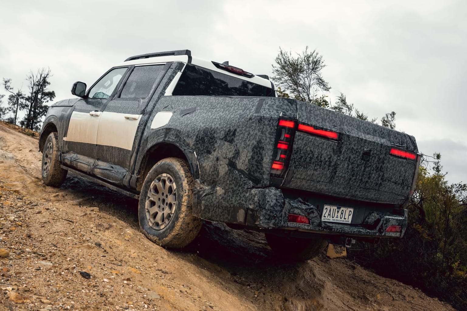 The 2027 Nissan Navara Pro PHEV being tested in Australia