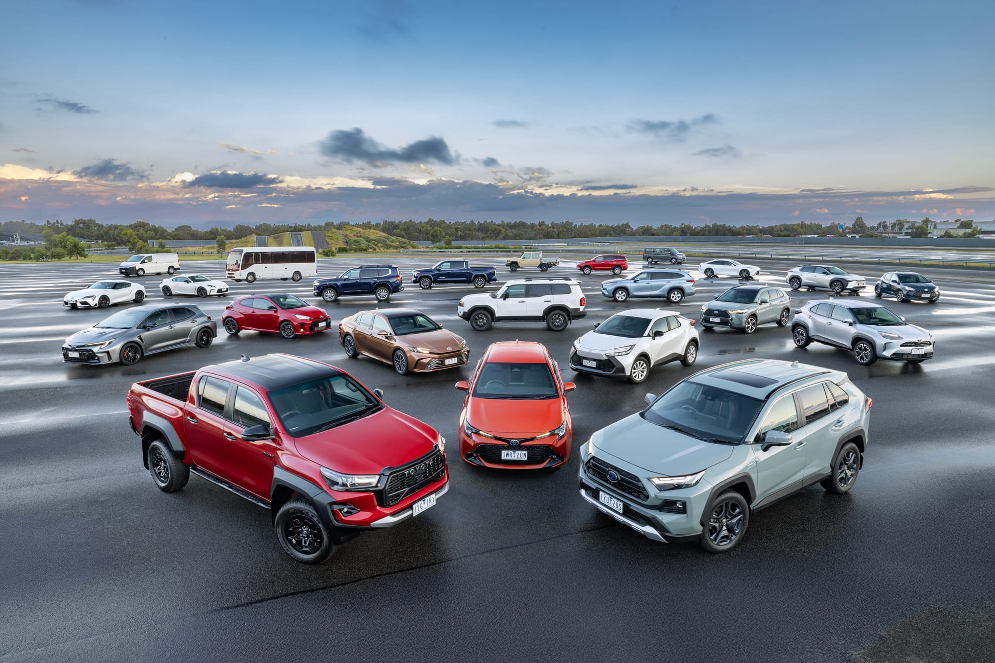 The Toyota Australia fleet