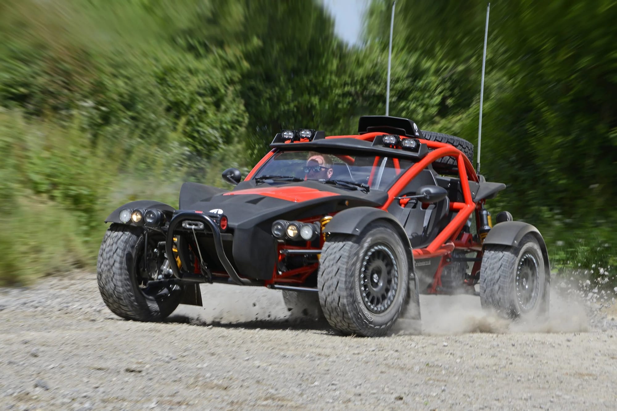 Ariel Nomad 2 on dirt roads
