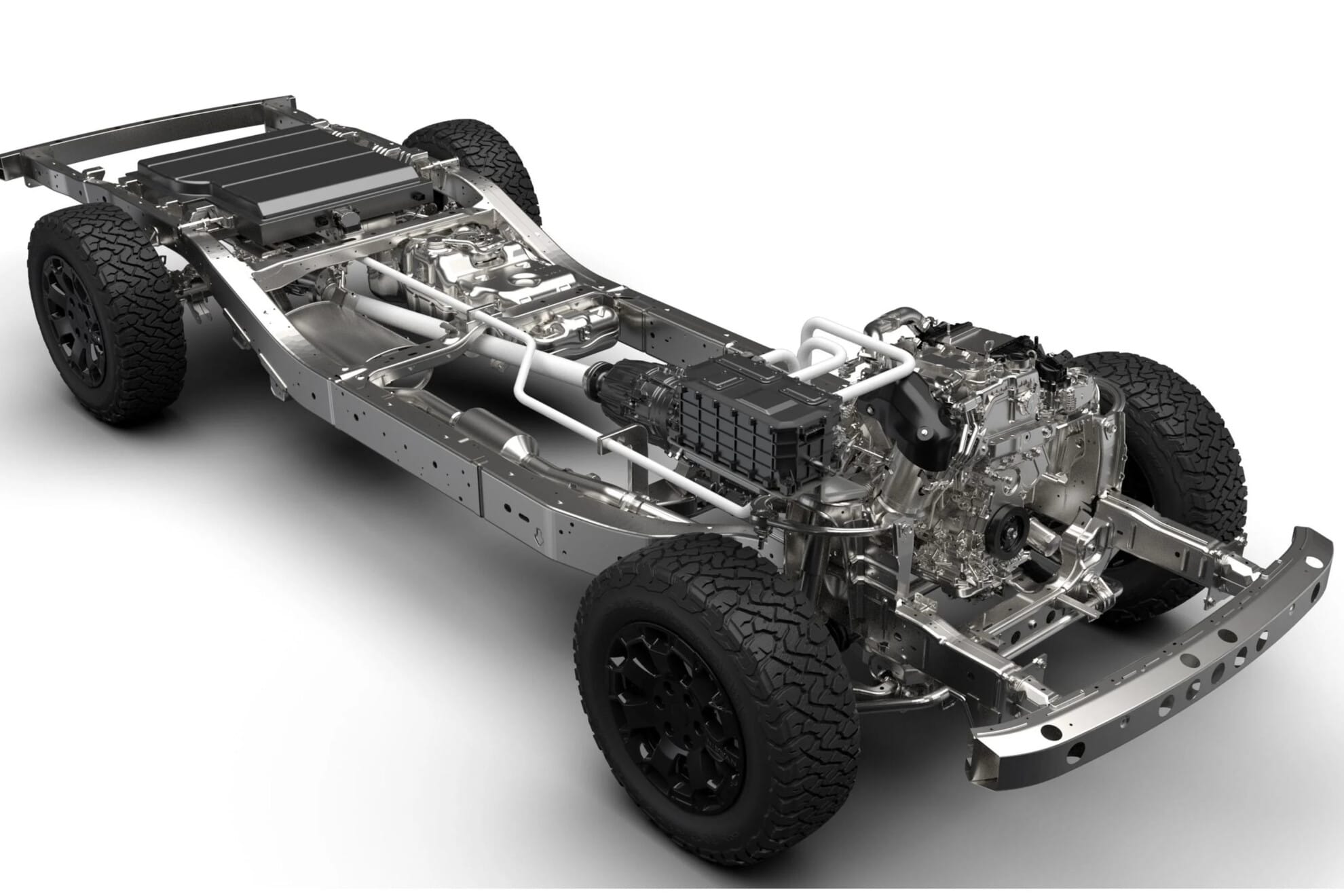 Nissan Frontier Pro PHEV chassis