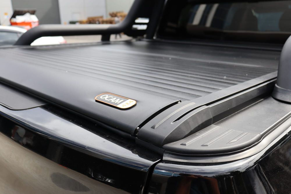 Close-up of an OCAM electric roller cover fitted to a ute tray.