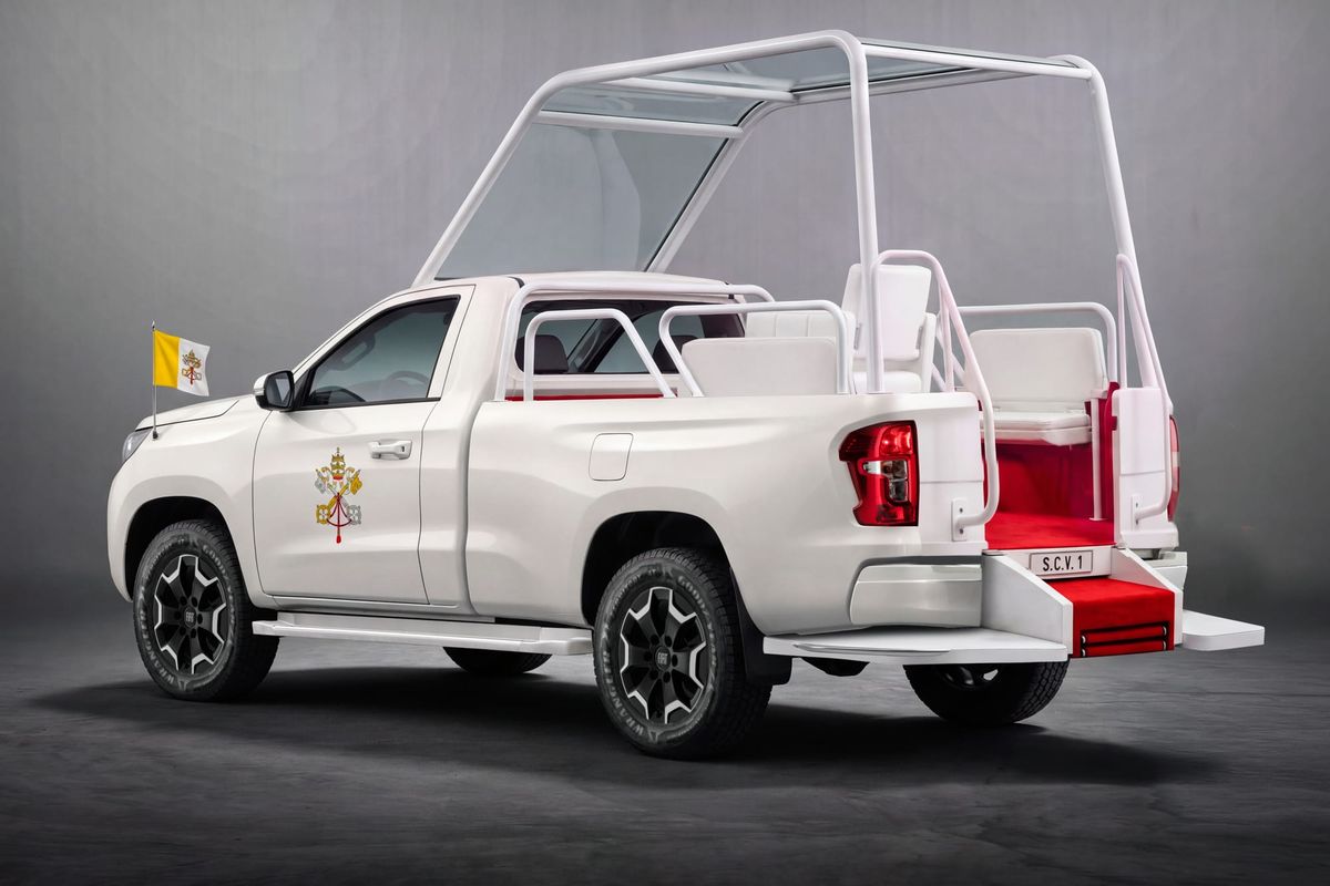 The new Popemobile is a Chinese ute