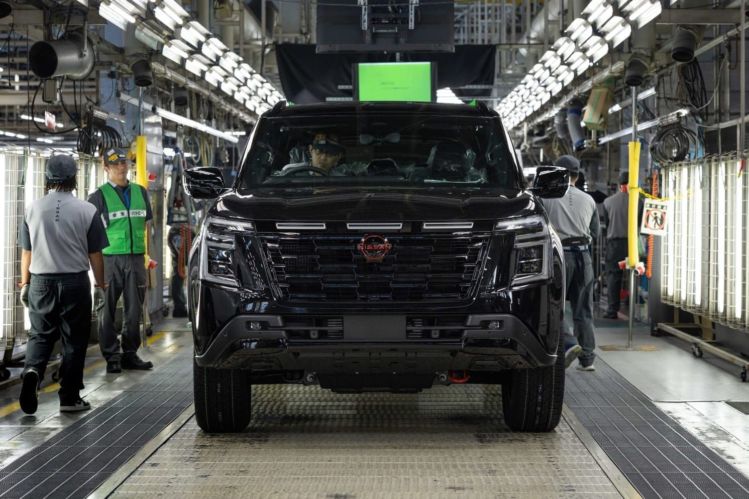 Y63 Nissan Patrol Pro-4X rolling off the production line in Japan