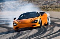 A McLaren 750S drifting