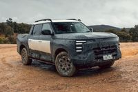 The 2027 Nissan Navara Pro PHEV being tested in Australia