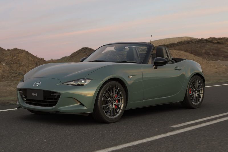 Zinc Green Metallic Mazda MX-5