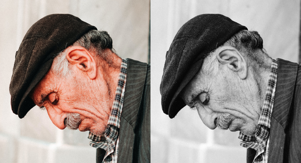 10 drawing references - old men