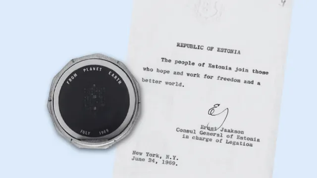 There's a message from the Baltics up on the moon