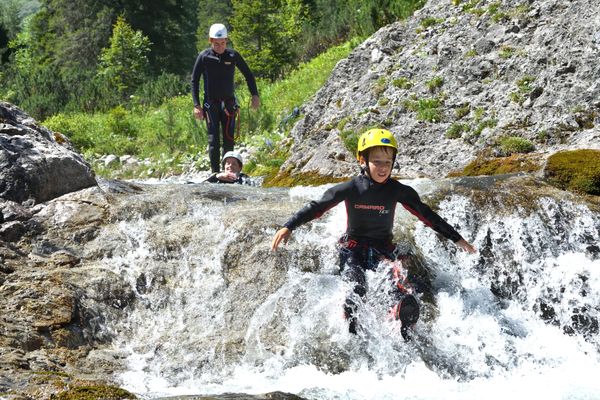 Children's canyoning