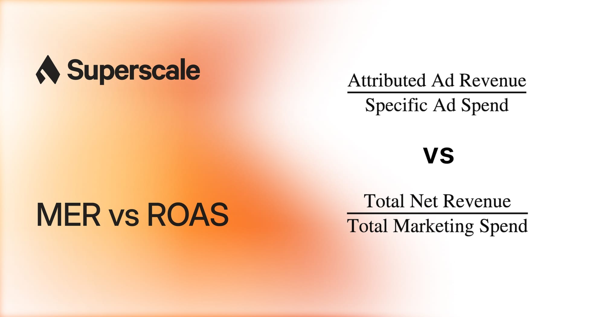 MER vs ROAS in 2026: what each means and when to use it