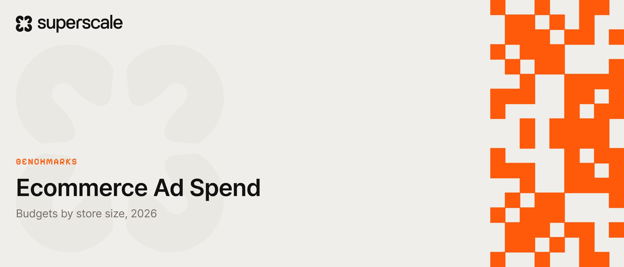 Ecommerce Ad Spend Benchmarks 2026: Budget by Store Size