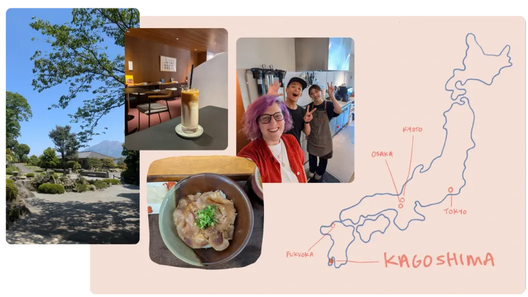 Befriending baristas in Kagoshima