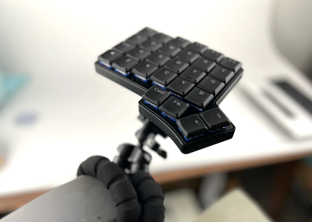 Image of Iris CE mounted to a chair arm