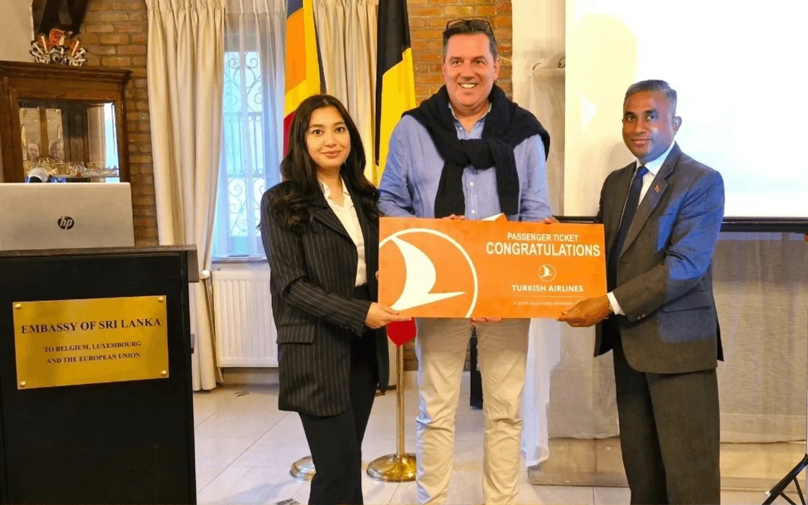 Sri Lanka Embassy in Belgium, Turkish Airlines Host Destination Awareness Dinner in Brussels