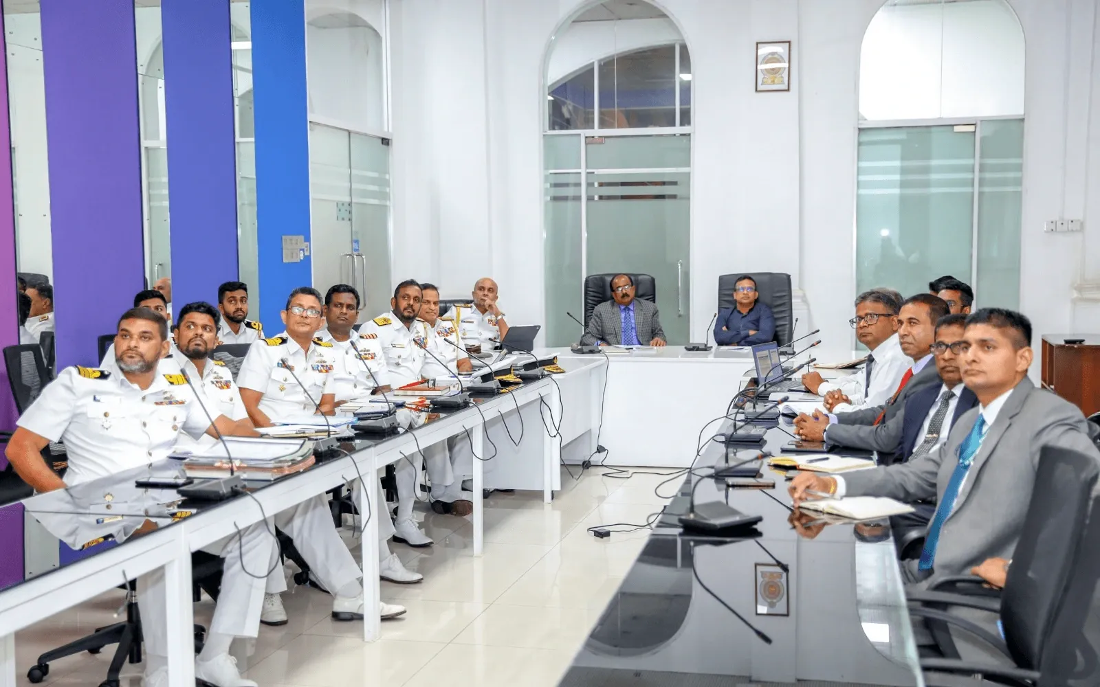 Deputy Minister of Defence Leads Follow Up Talks on Transition of Retiring Naval Personnel to Merchant Shipping