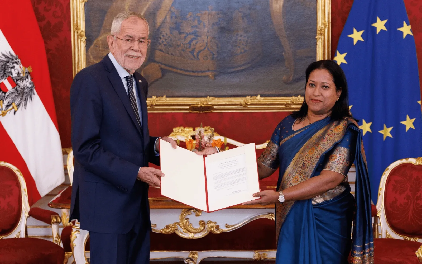 Sri Lanka’s Ambassador to Austria Dayani Mendis presents Credentials to Federal President of Austria Alexander Van der Bellen