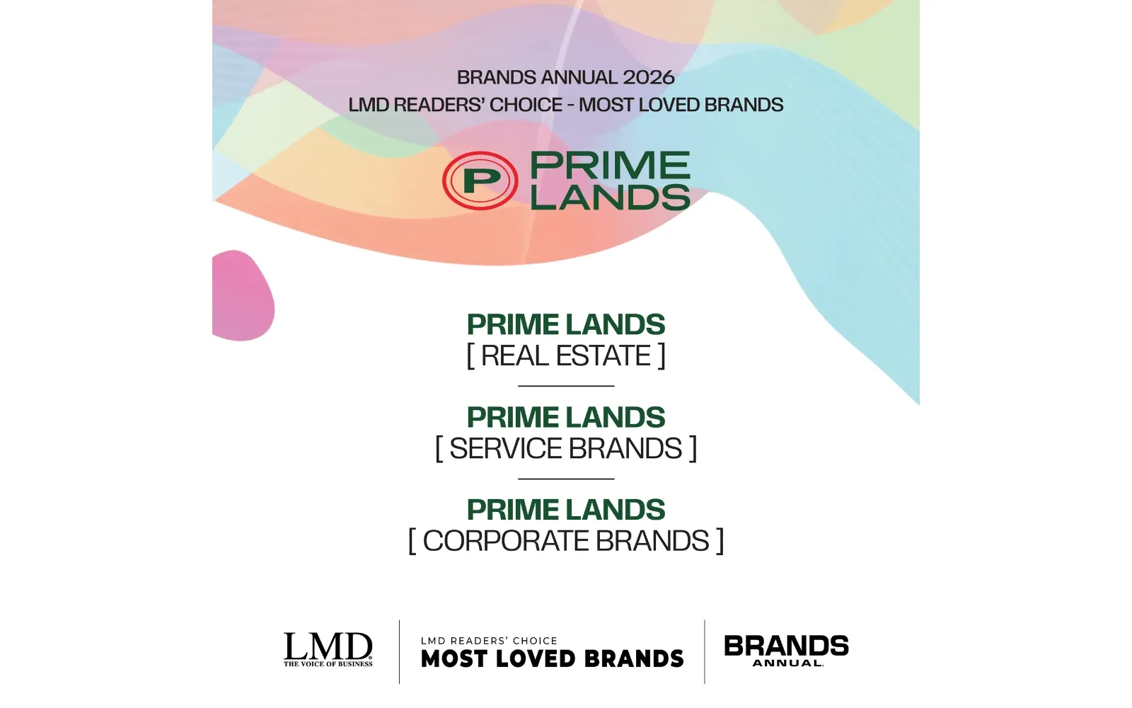 Prime Group crowned Sri Lanka’s ‘Most Loved and Trusted’ real estate brand by LMD