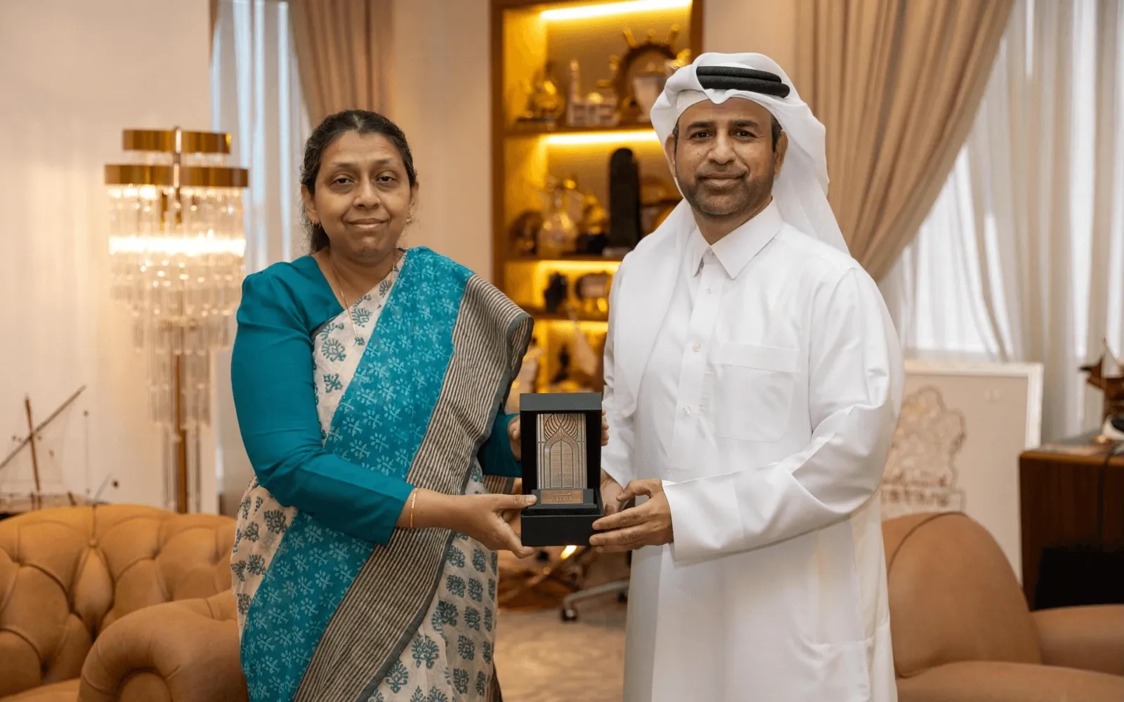 The Ambassador of Sri Lanka in Qatar explores cultural cooperation with the General Manager of Katara Cultural Village