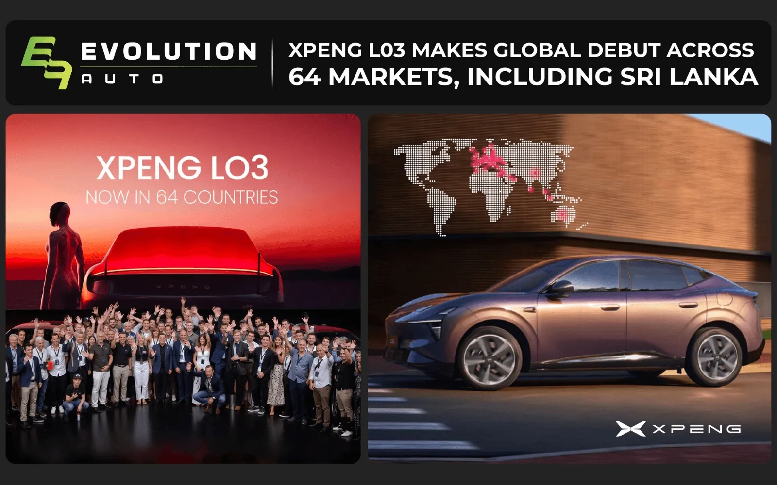 XPENG L03 Sets New Global Launch Benchmark with Simultaneous Debut Across 64 Markets Including Sri Lanka