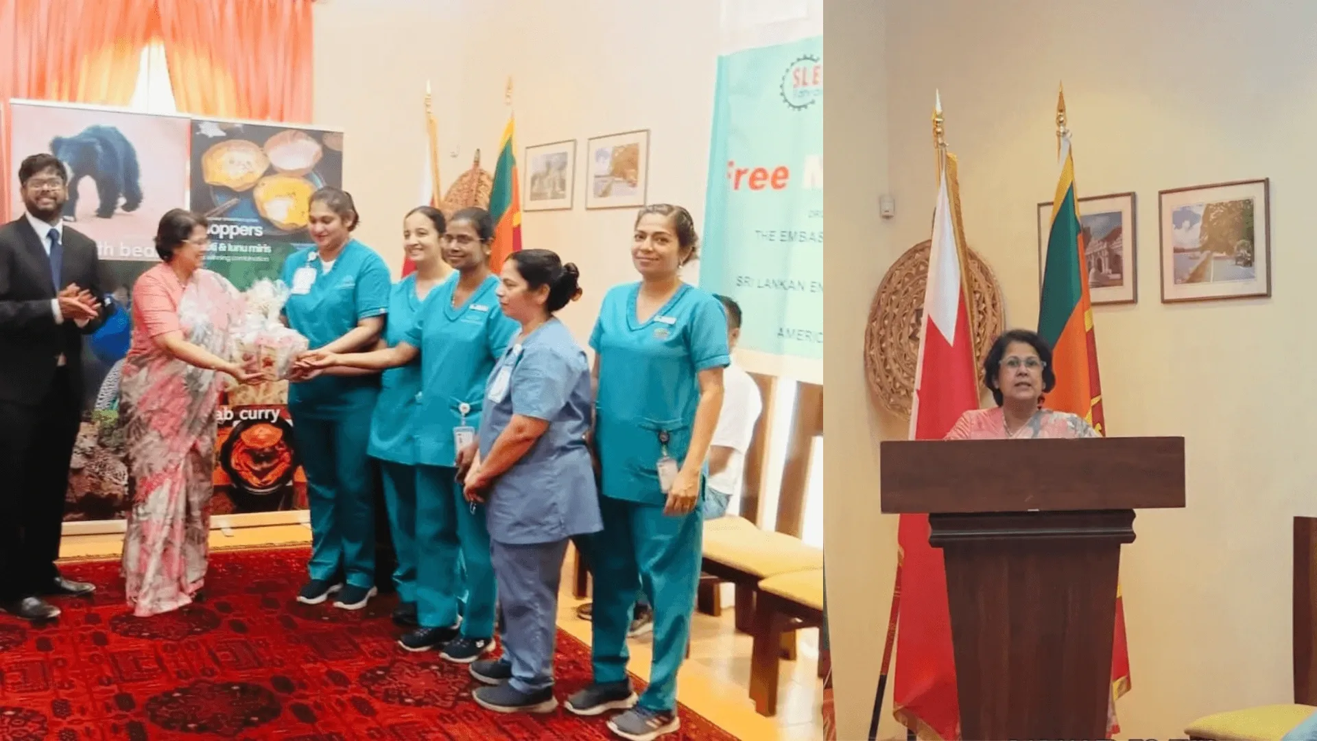 Embassy of Sri Lanka in Bahrain Holds Free Medical Camp alongside Consular and Labour Services for the Sri Lankan Community