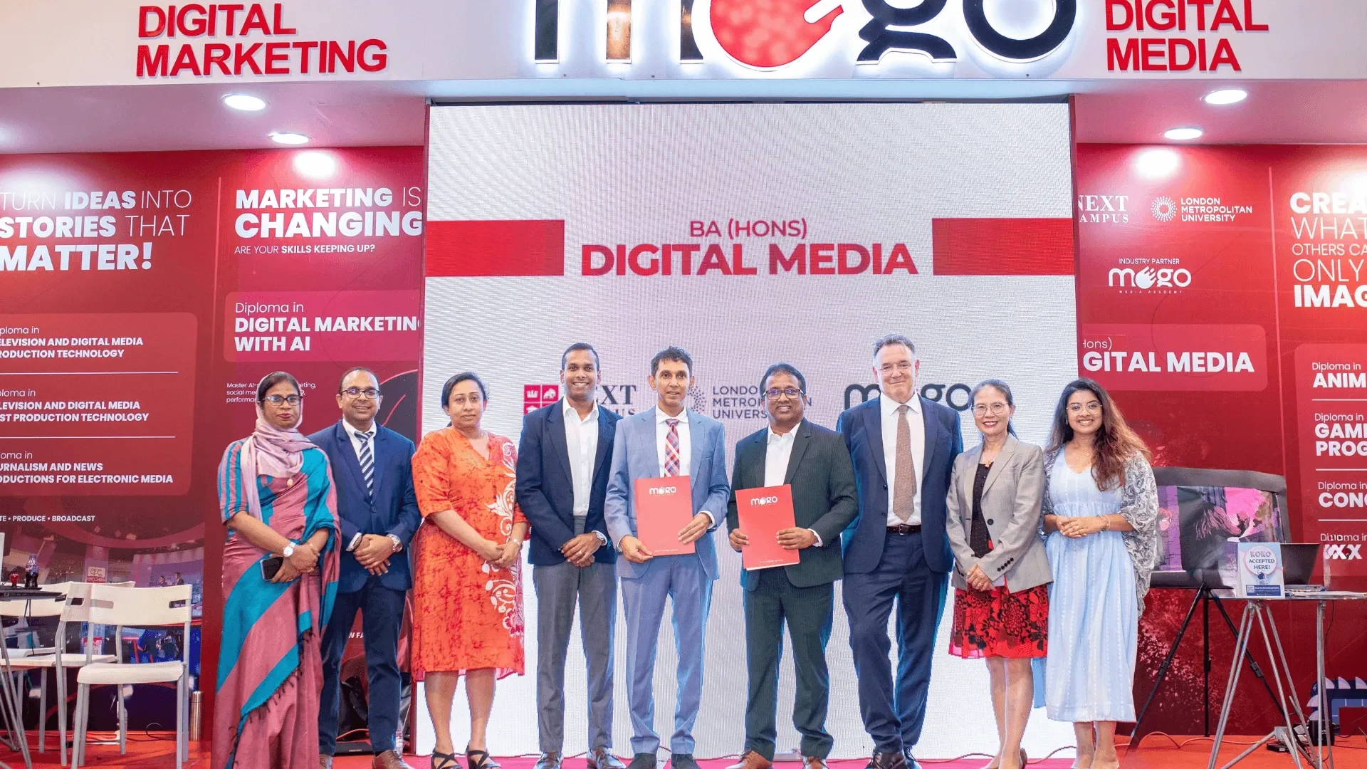 MOGO Media Academy Partners with NEXT Campus Offering BA (Hons) Digital Media degree from London Metropolitan University, creating new opportunities for Sri Lankan students